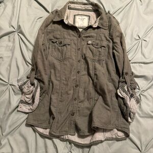 Abercrombie & Fitch Olive Utility Jacket